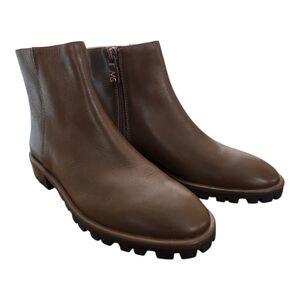 Stuart Weitzman Brown Leather Ankle Boots - Size 4